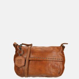 Bear design crossbody tas studs cognac