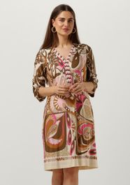 Beige ana alcazar midi jurk 049690-3365