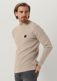 Beige butcher of blue trui square crew