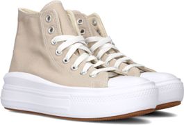 Beige converse hoge sneaker chuck taylor all star move platform dames