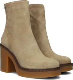 Beige notre-v enkellaarsjes 32233