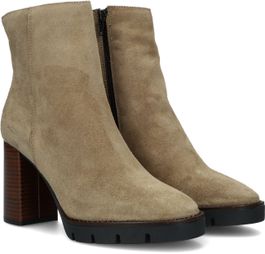 Beige notre-v enkellaarsjes 50183