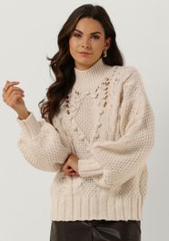 Beige object coltrui alison knit l/s pullover