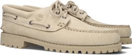 Beige timberland veterschoenen authentics 3 eye classic lug