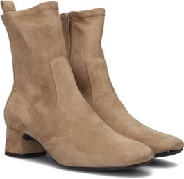 Beige unisa enkellaarsjes lemico