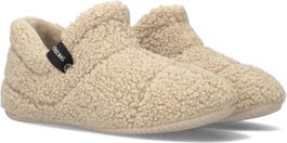 Beige verbenas pantoffels yeti