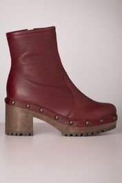 Bella clog laarsjes in burnt rood