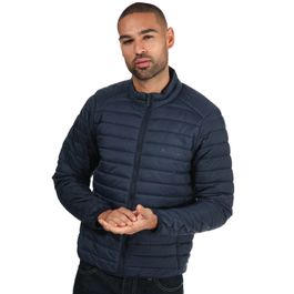 Ben sherman lichtgewicht gewatteerd jack met trechterhals voor heren, marineblauw