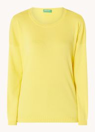 Benetton fijngebreide pullover met ronde hals