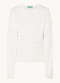 Benetton fijngebreide sweater met structuur