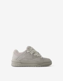 Bershka chunky skater sneakers heren 39 grijs