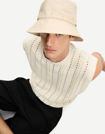 Bershka regenhoed met verwassen effect heren ecru