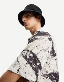 Bershka regenhoed met verwassen effect heren zwart