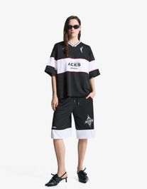 Bershka wnba sport bermuda dames m-l zwart