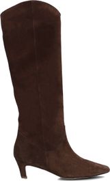 Bibi lou hoge laarzen dames 801b60aa, maat: 38, materiaal: suède, kleur: bruin