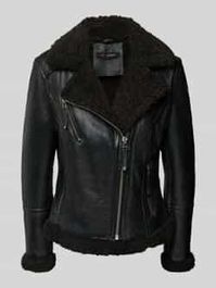 Bikerjack van lamsleer met ritszakken