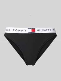 Bikinibroekje met elastische band met label, model 'th heritage'