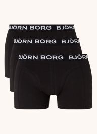 Zwarte Björn borg essential boxershorts met logoband in 3-pack