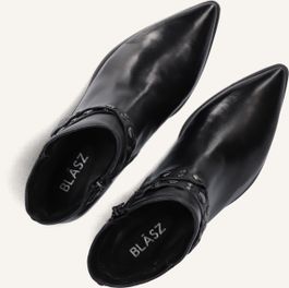 Blasz l63203 enkellaarsjes - enkelboots met rits - dames - zwart - maat 41