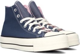 Blauwe converse hoge sneaker chuck taylor all star lift hi