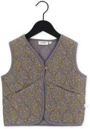 Blauwe lil' atelier gilet nmflotus loose quilt vest