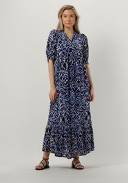 Blauwe moliin maxi jurk lucille
