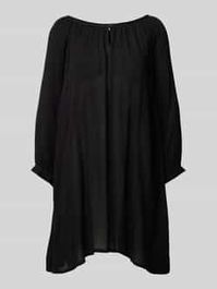 Blouseshirt van viscose in kreuklook