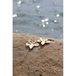 Bolina island x florine hofstee oorbellen amber glow goudkleurig