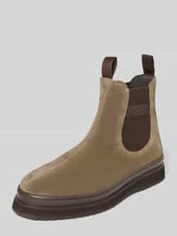 Boots met labeldetail, model 'blistown' - Beige