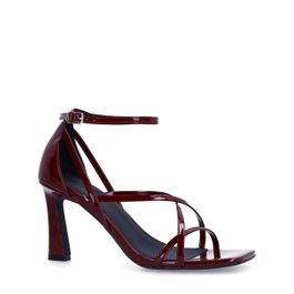 Bordeaux sandalen met hak
