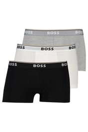 Boss black trunk boxershort zwart grijs wit 3-pack