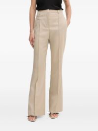 Boss pantalon met geplooide voorkant - beige