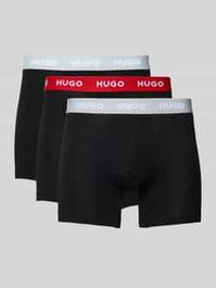 Boxershort met elastische band met label in een set van 3 stuks