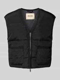 Boxy fit bodywarmer met tweewegsritssluiting, model 'manja'