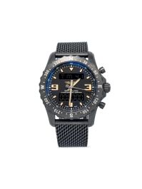 Breitling pre-owned chronospace military horloge - zwart