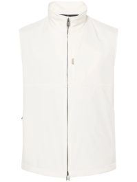 Brioni waterafstotende bodywarmer - wit