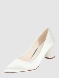 JIAJIA K0112J vrouwen bruidsschoenen gesloten teen lage hak verfbare satijnen pompen bruiloft schoenen Kleur Ivoor,Grootte 36 EU JIAJIA K0112J vrouwen bruidsschoenen gesloten teen lage hak verfbare satijnen pompen bruiloft schoenen Kleur Ivoor,Grootte 36 EU