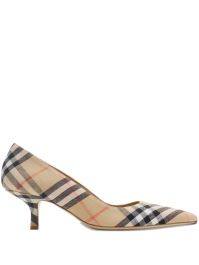 Burberry 55 mm check dame pumps - beige