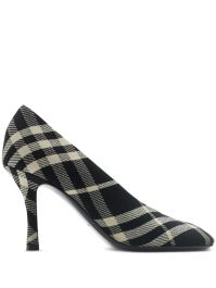 Burberry 85 mm pumps met ruiterprint - zwart