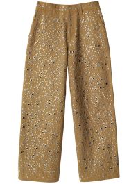 Burberry broek verfraaid met ringlets - beige