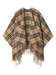 Burberry check cape - beige