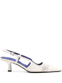 Burberry chisel slingback pumps - wit