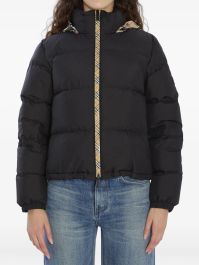 Burberry donsjack met capuchon - zwart