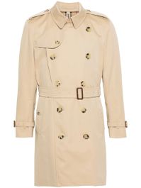 Burberry double-breasted cotton trench coat - beige
