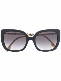 Burberry eyewear zonnebril met vierkant montuur - zwart