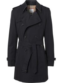 Burberry gabardine trenchcoat - blauw