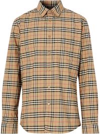 Burberry geruit overhemd - beige - Beige