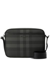 Burberry geruite messengertas - zwart