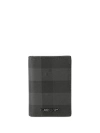 Burberry geruite pasjeshouder - zwart