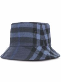 Burberry geruite vissershoed - blauw